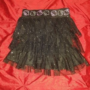 Hello kitty tiered skirt with embellishments
